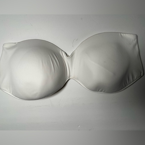 Dominique Bra 46D Strapless Convertible Underwire Contour White Full Figure NWOT - Picture 4 of 9